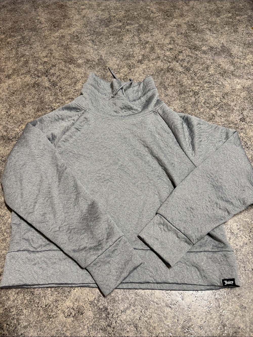 Juicy Couture Light Gray Cowl Neck Pullover